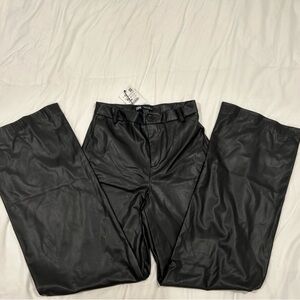 Faux Leather Pants - Zara